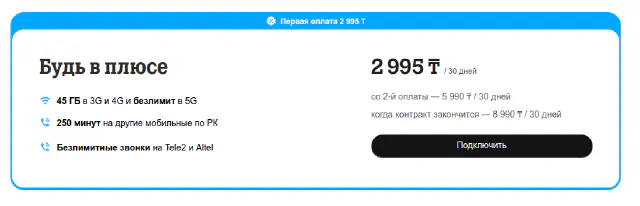 Как подключить тариф Будь в плюсе